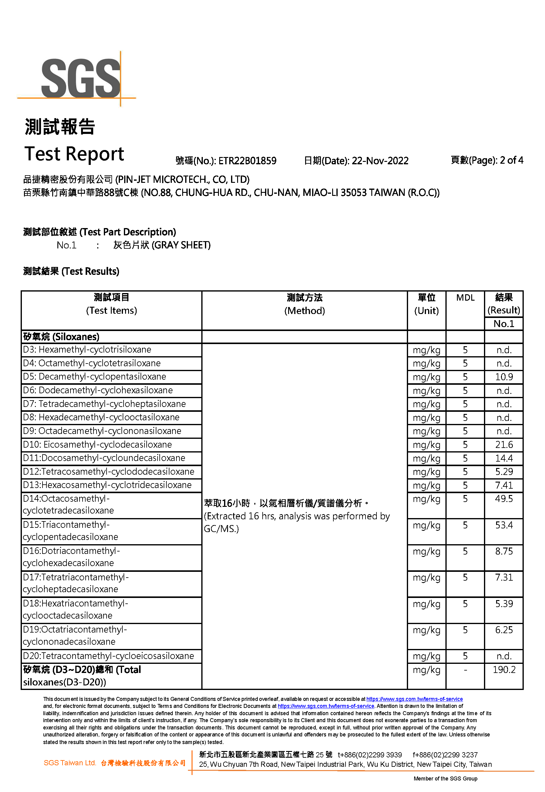 Si6000 矽氧烷報告